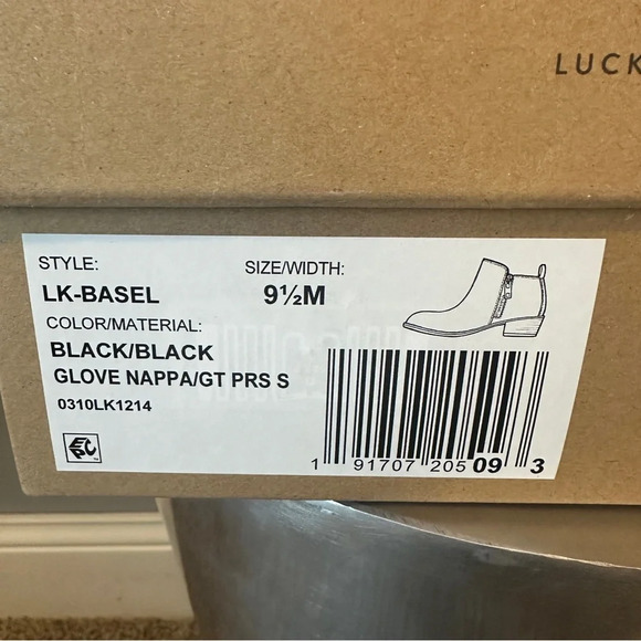 Lucky Brand Womens Basel Ankle Bootie. Size 9.5. Black Leather. New In B… - Picture 7 of 7